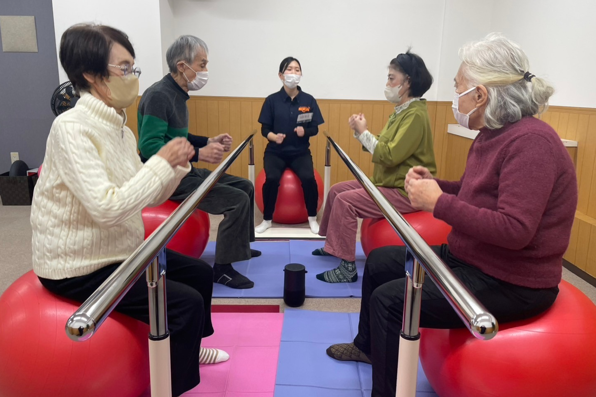バランスボールエクササイズの画像